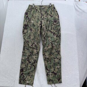 US Navy Type III Cargo Pants Mens S 30x31 Green NWU AOR2 Digital Camo Ripstop